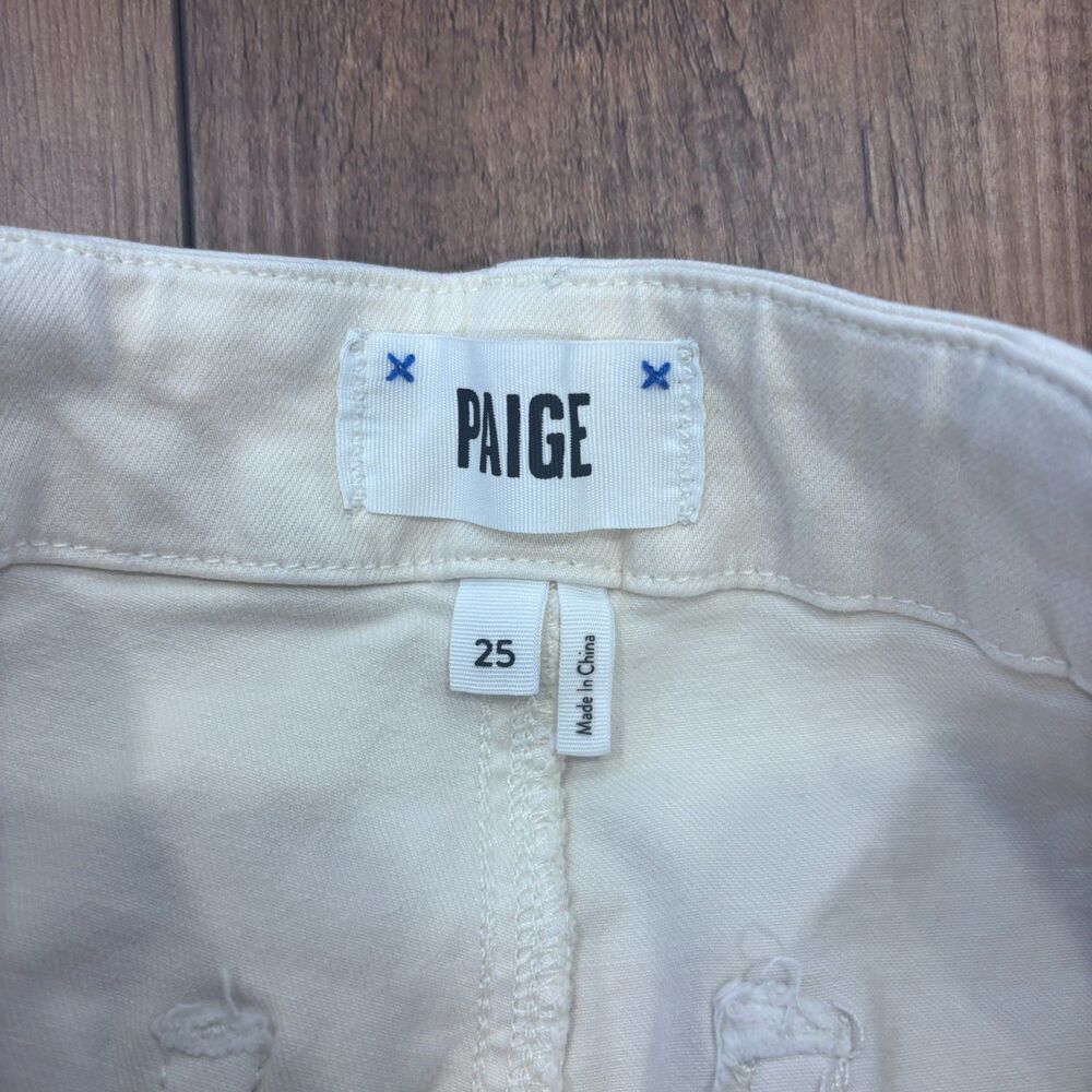 PAIGE Women’s Sz 25 Jeans/Pants Sand Carly Cargo with Pockets Wide Leg MSRP $239 - Picture 6 of 12
